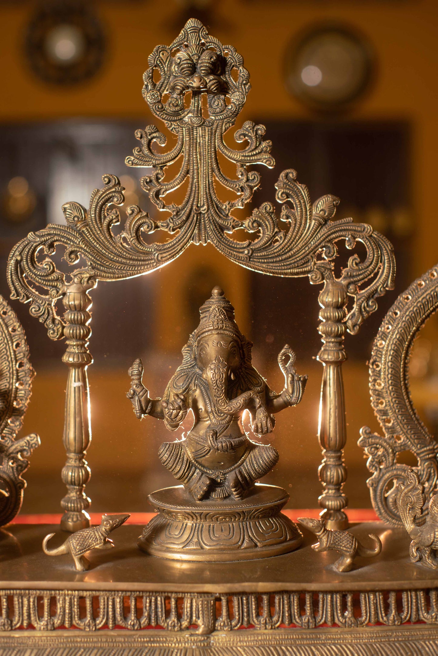 
                  
                    Brass Seated Lakshmi, Ganesha & Saraswathi
                  
                