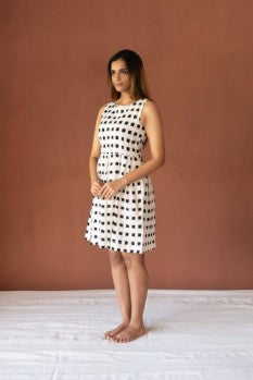 
                  
                    Cotton Weave Sleeveless Short Dress
                  
                