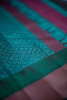 
                  
                    Kanchi Silk Sari - Green
                  
                