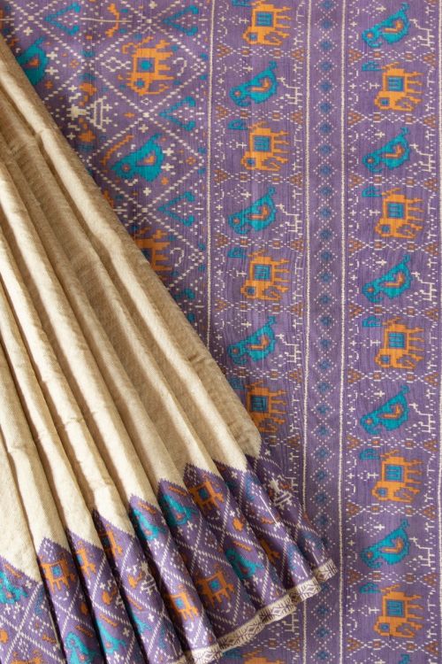 Tussar Silk - Beige