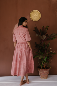 
                  
                    Handloom Cotton Midi Shirt Dress
                  
                